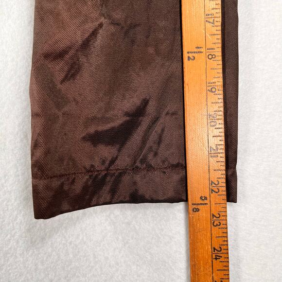 Ruby Rd. Jacket Women's 16 Metallic Brown Drawstring Waist Large Collar Pockets - Picture 4 of 10